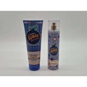 BATH & BODY WORKS BLUEBERRY SUGAR PANCAKES 8 OZ BODY CREAM & FINE FRAGRANCE MIST